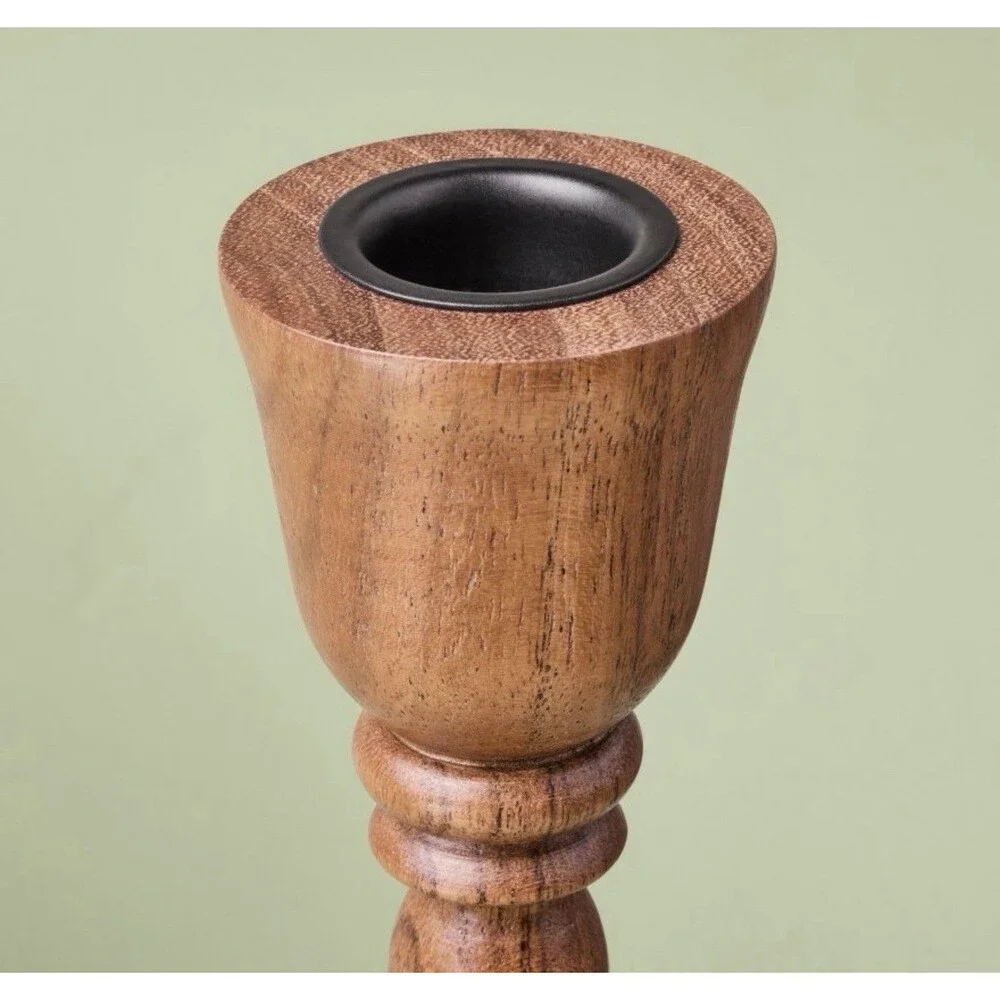 Hearth & Hand with Magnolia 2pk Wood Candlestick Set